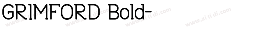 GRIMFORD Bold字体转换